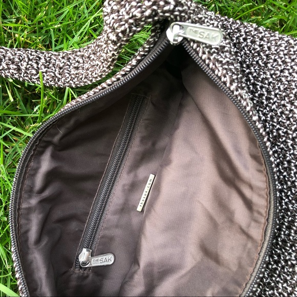 The Sak Brown and White Crochetted Purse - Picture 3 of 5